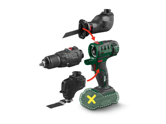 Dispositivo combinato cordless PARKSIDE® 3 in 1 PKGA 20-Li C2, 20 V