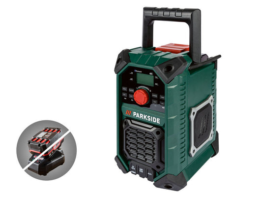 PABR 20-Li Radio da cantiere PARKSIDE®, 20 V e 12 V