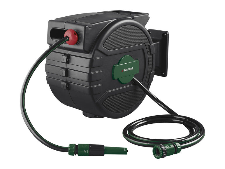 Avvolgitubo da parete PARKSIDE® con tubo da giardino da 25 m