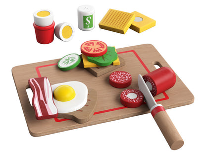 Playtive Wooden Food Set with Velcro