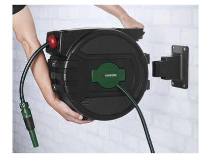 Avvolgitubo da parete PARKSIDE® con tubo da giardino da 25 m
