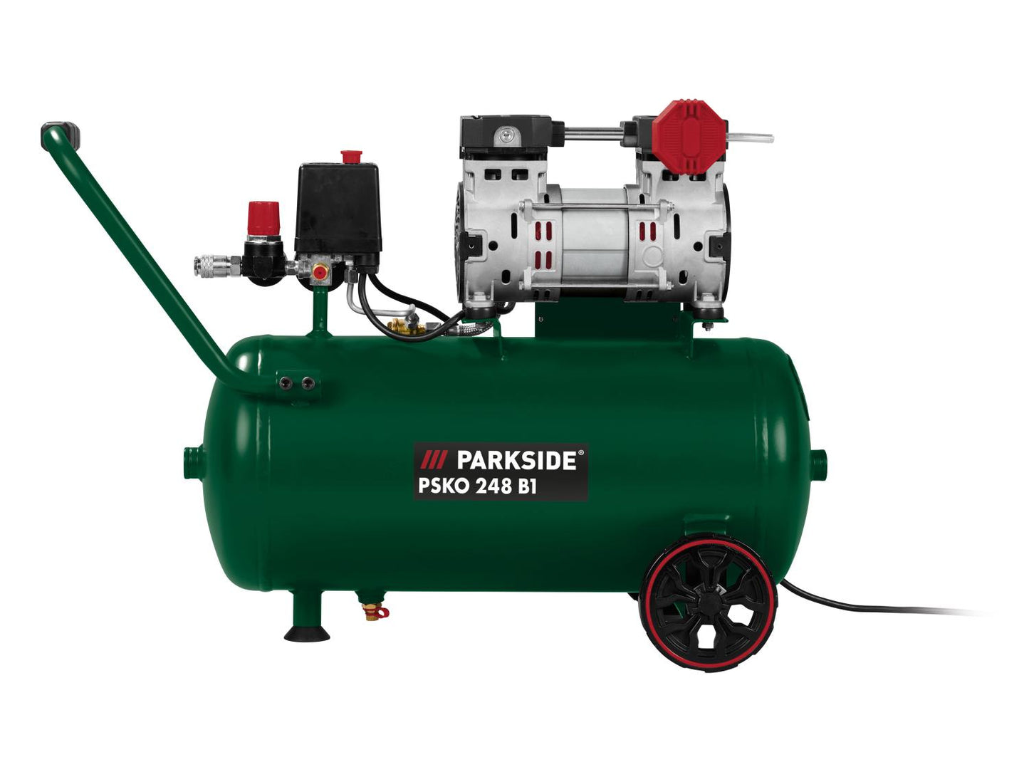 PARKSIDE® Silent compressor PSKO 248 B1, 8 bar, 24 L, 1100 W