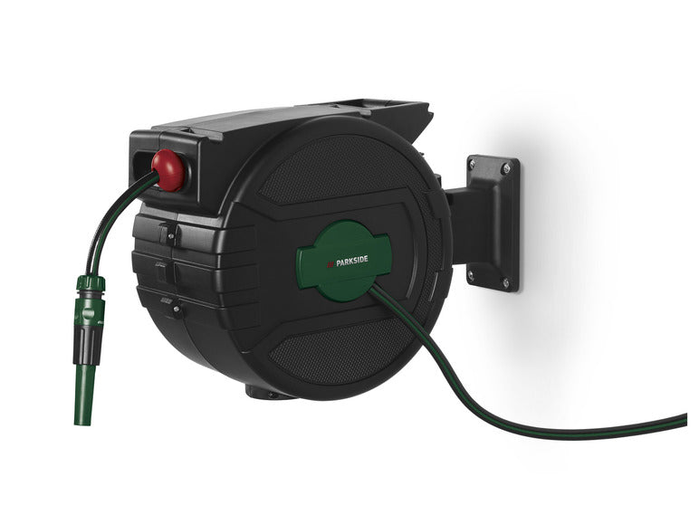 Avvolgitubo da parete PARKSIDE® con tubo da giardino da 25 m