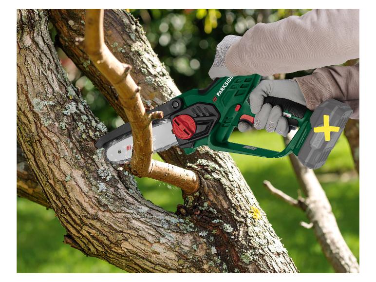 PARKSIDE® Mini-ferăstrău cu lanț pentru lemn fără fir PAGHS 20-Li C4, 20 V