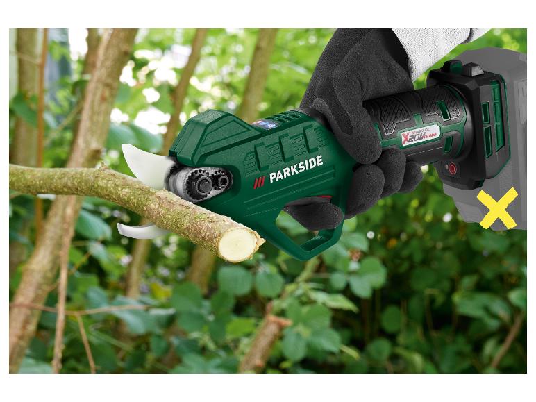 PARKSIDE® Foarfecă de grădină fără fir PAAS20, 20 V, cu baterie și încărcător