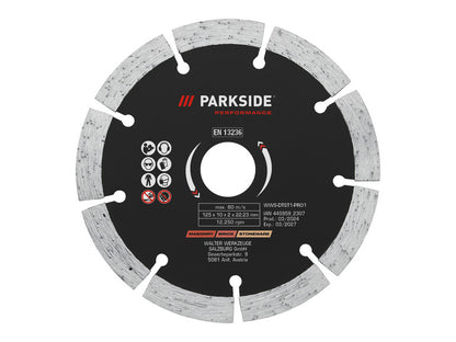 PARKSIDE PERFORMANCE® Disque pour meuleuse d'angle Ø 125 mm