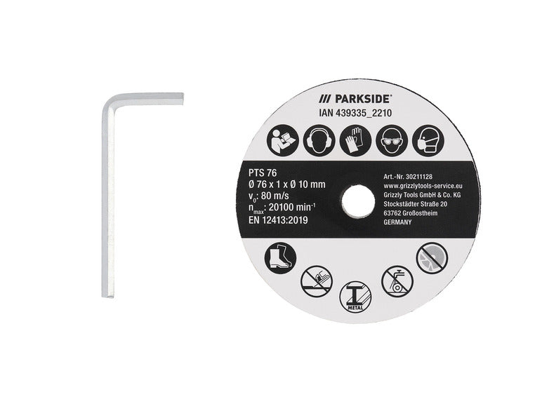 PARKSIDE® Meuleuse d'angle sans fil PWSAM 20-Li A1, 20 V