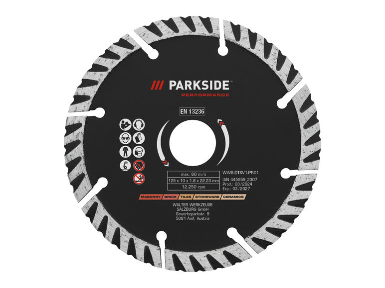 Disco PARKSIDE PERFORMANCE® per smerigliatrice angolare Ø 125 mm