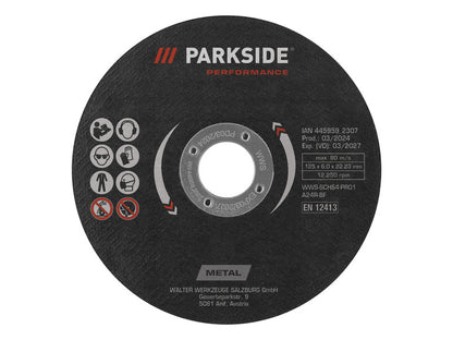 Disco PARKSIDE PERFORMANCE® per smerigliatrice angolare Ø 125 mm