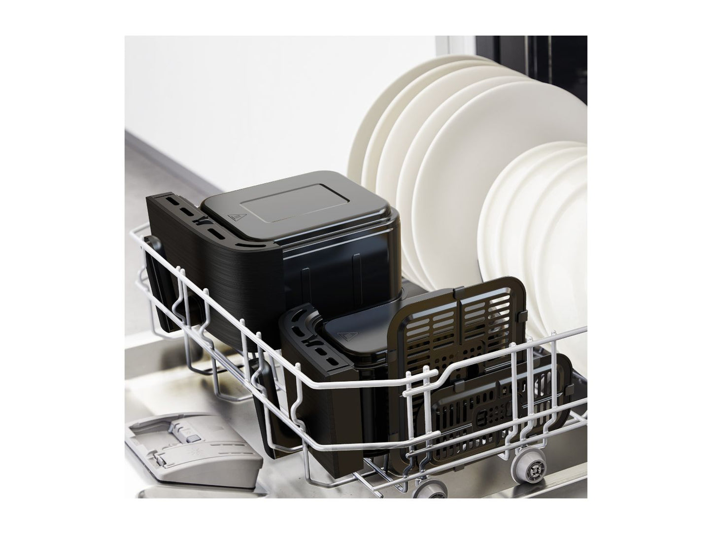 Tefal Easy Fry Dual Friggitrice ad aria a doppio cestello EY901N40, 8,3 L, 2700 W