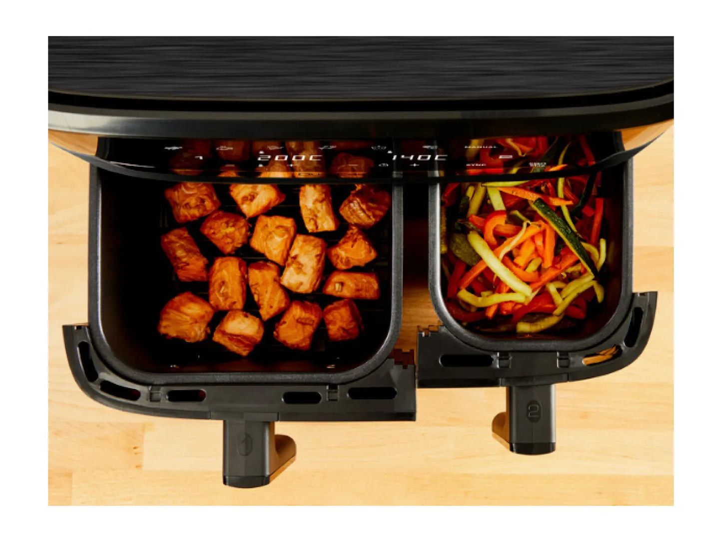 Tefal Easy Fry Dual Friggitrice ad aria a doppio cestello EY901N40, 8,3 L, 2700 W