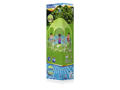 BESTWAY Splash-in-Shade Children’s Frame Pool, Ø 244 × 51 cm