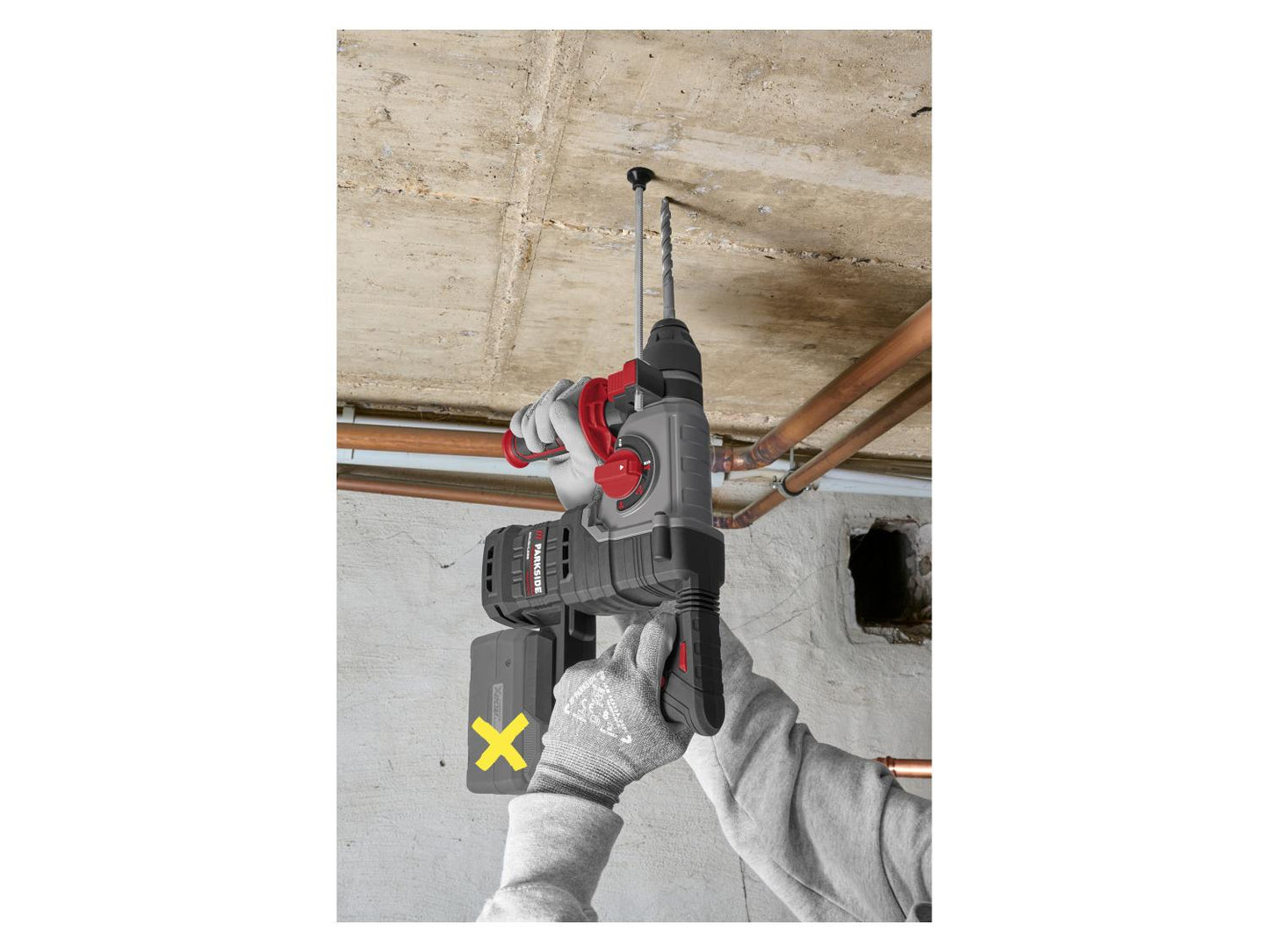 PARKSIDE PERFORMANCE® Martillo combinado a batería PPAKH 20-Li A1, 20 V, 1,9 J