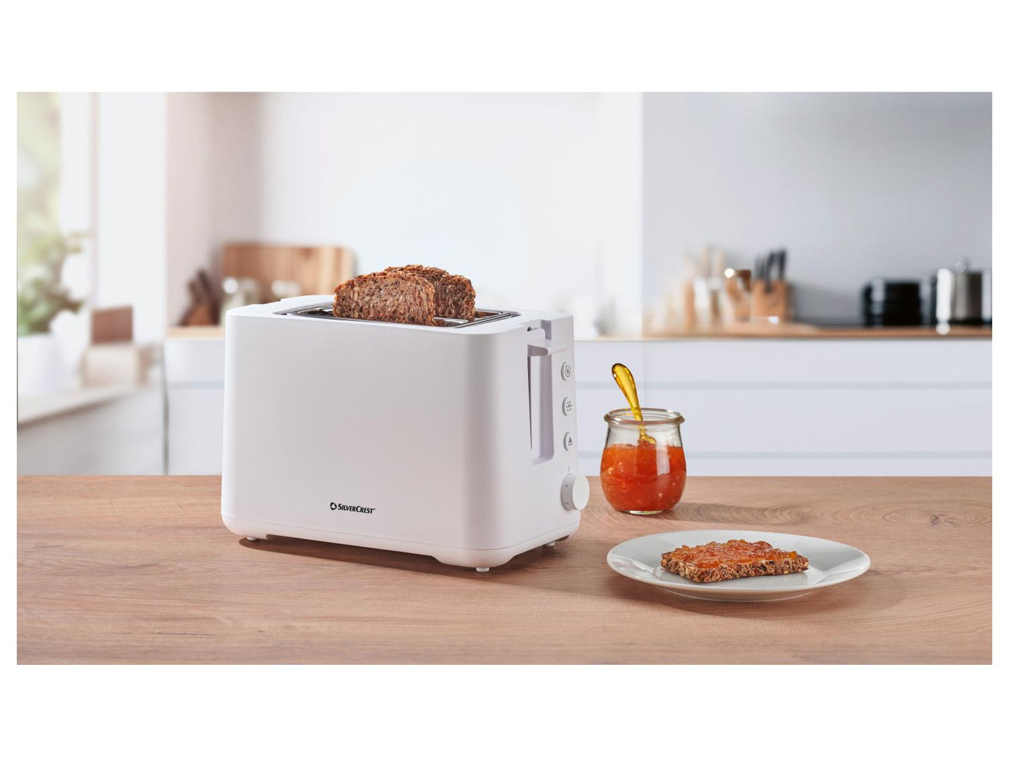 SILVERCREST® Toster s 2 utora STK 870 D2, 870 W, bijeli ili crni