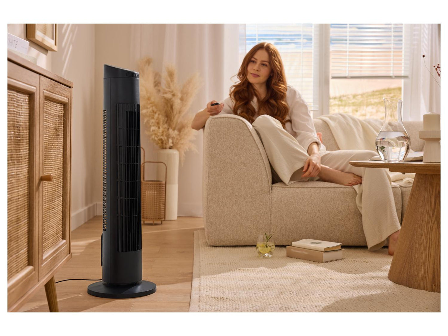 Ventilateur colonne TRONIC® STVL 50 B1 avec écran LCD