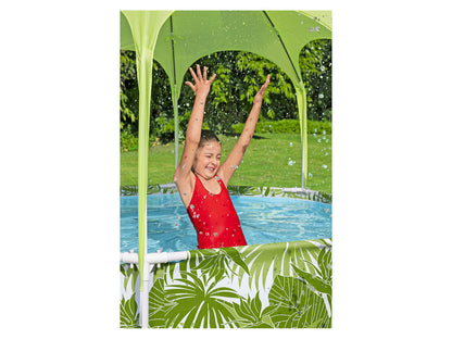 BESTWAY Splash-in-Shade Children’s Frame Pool, Ø 244 × 51 cm