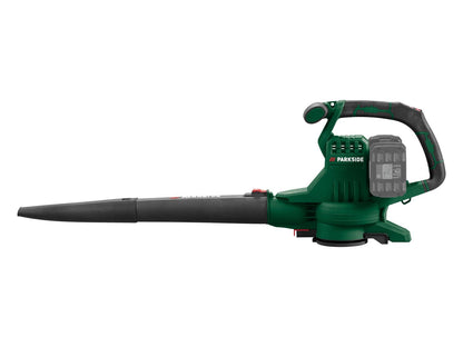 PARKSIDE® Akumuliatorinis elektrinis lapų pūstuvas / siurblys / smulkintuvas PLSA 40-Li D3, 40 V, 320 km/h