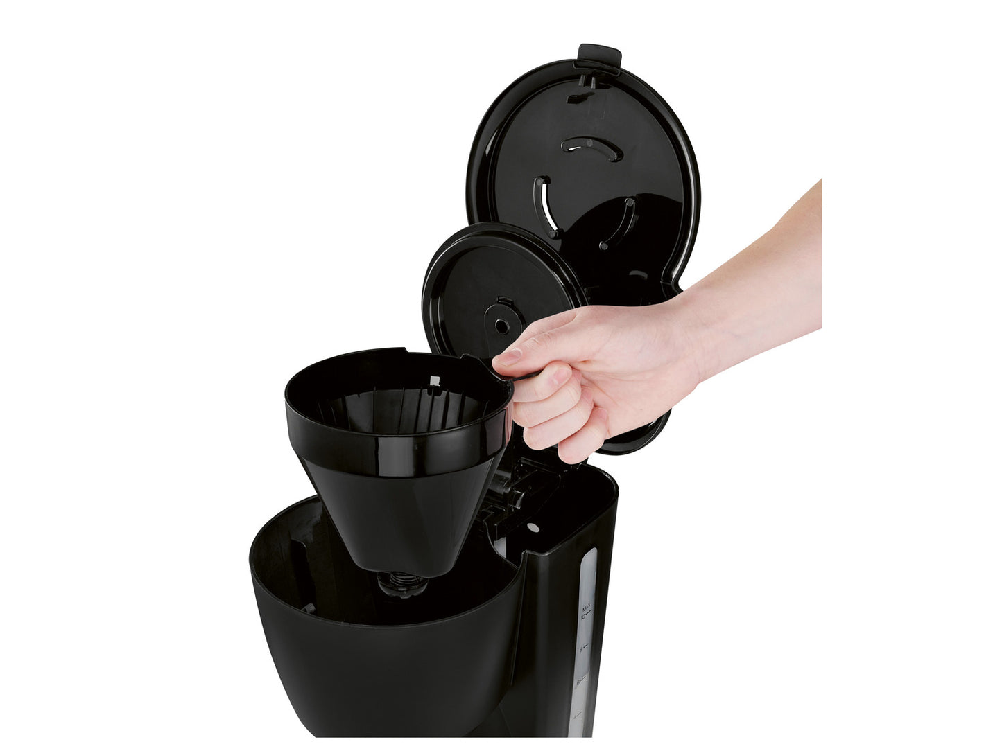 SILVERCREST® Filter Coffee Machine SKMK 1000 A1, 1000 W, Black or White