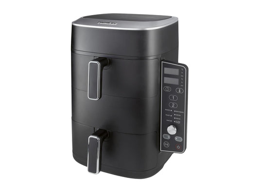 SILVERCREST® Friteuse à air chaud 2 zones superposées SHFDV 2470 A1, 9,5 l