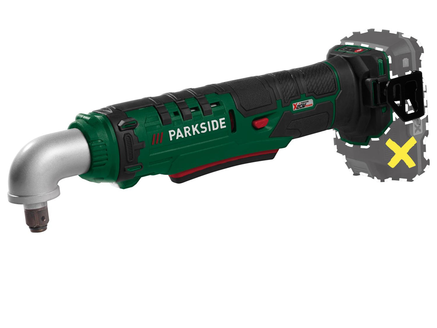 PARKSIDE® Aparafusadora de impacto angular a bateria PAWS 20 A1, 20 V
