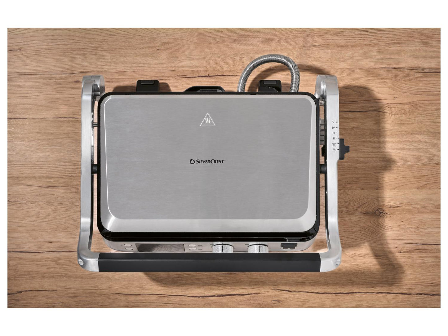 SILVERCREST® Grill a contatto digitale Premium SKGB 2000 A1, 2000 W