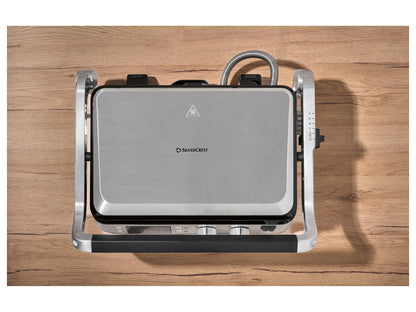 SILVERCREST® Grill a contatto digitale Premium SKGB 2000 A1, 2000 W
