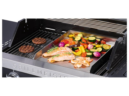 GRILLMEISTER® Stainless Steel Griddle Plate, 42 x 33.5 x 4 cm
