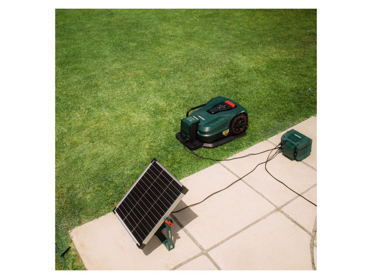 PARKSIDE® 20 V Solar Charging Station for Robotic Lawn Mower PASLM 25 with Battery