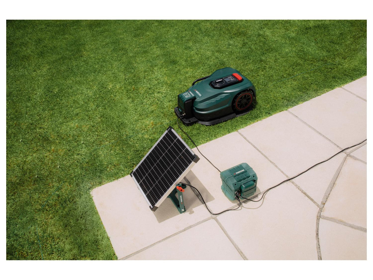 PARKSIDE® 20 V Solar Charging Station for Robotic Lawn Mower PASLM 25 with Battery
