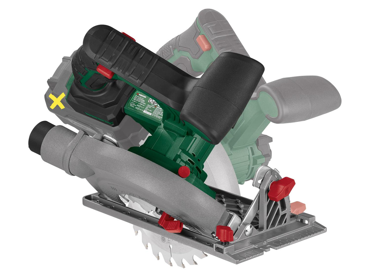 PARKSIDE® Akumulatorska kružna pila PHKSA 20-Li C4, 20 V