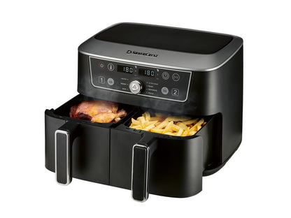 SILVERCREST® Friteza na vrući zrak s dvije košare SHFDD 2600 C2, 8,7 L