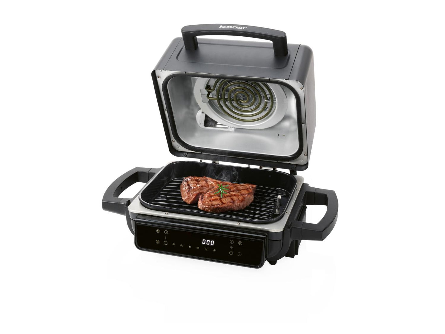 SILVERCREST® Friteuse à air chaud avec gril et fumoir SHLFS 2200 A1, 3,8 l