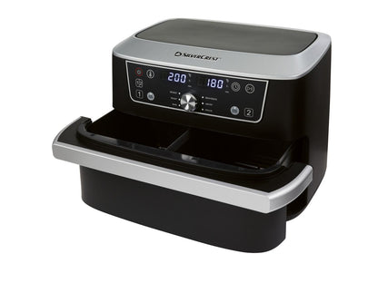 Friteuse à air chaud double compartiment SILVERCREST® SHFDA 2600 A1, 2 x 5,5 l