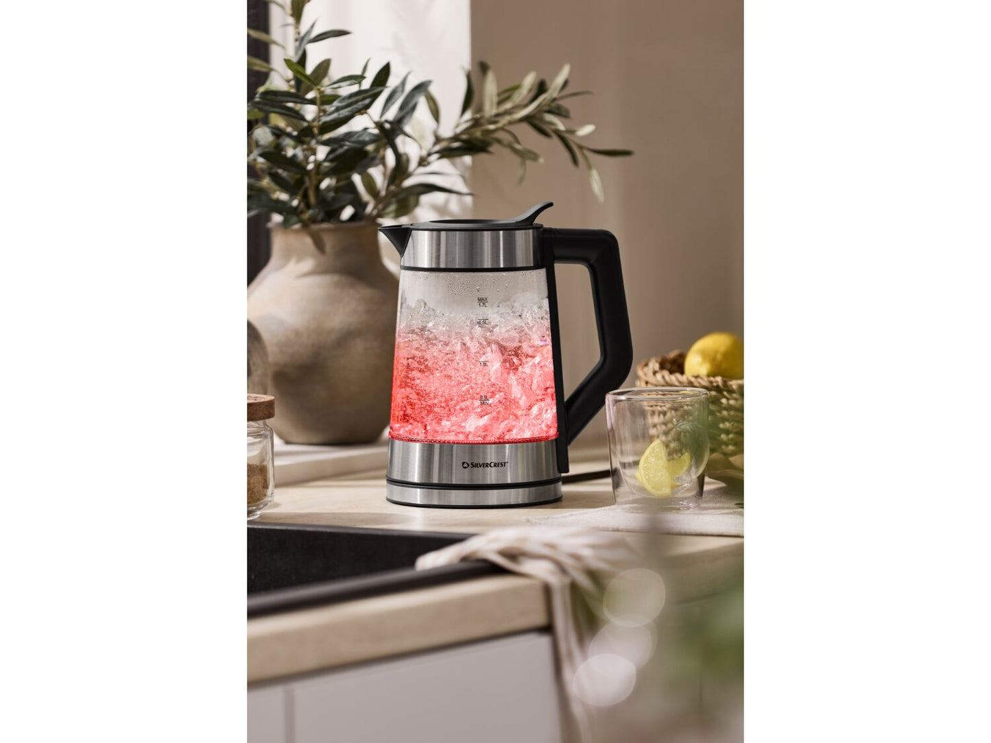 Bouilloire en verre à affichage numérique SILVERCREST® SWGD 3000 B3