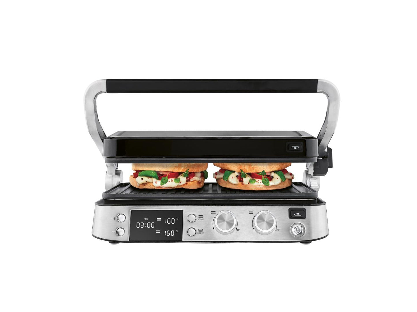 SILVERCREST® Grill a contatto digitale Premium SKGB 2000 A1, 2000 W