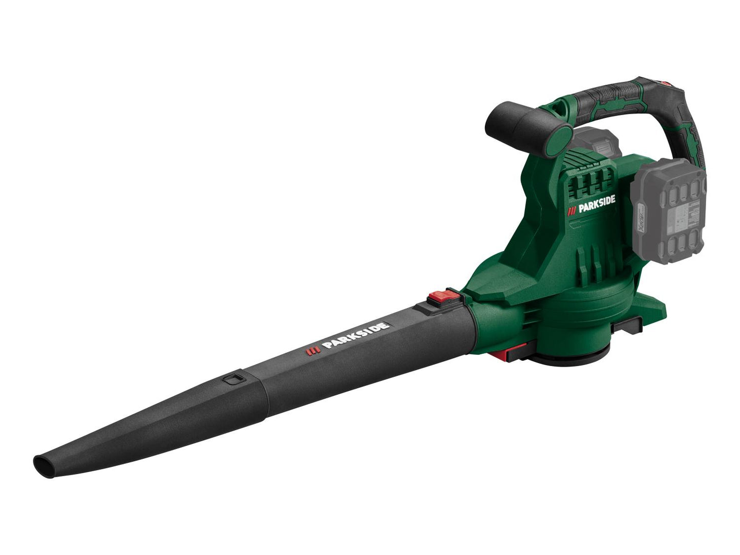 PARKSIDE® Akumuliatorinis elektrinis lapų pūstuvas / siurblys / smulkintuvas PLSA 40-Li D3, 40 V, 320 km/h