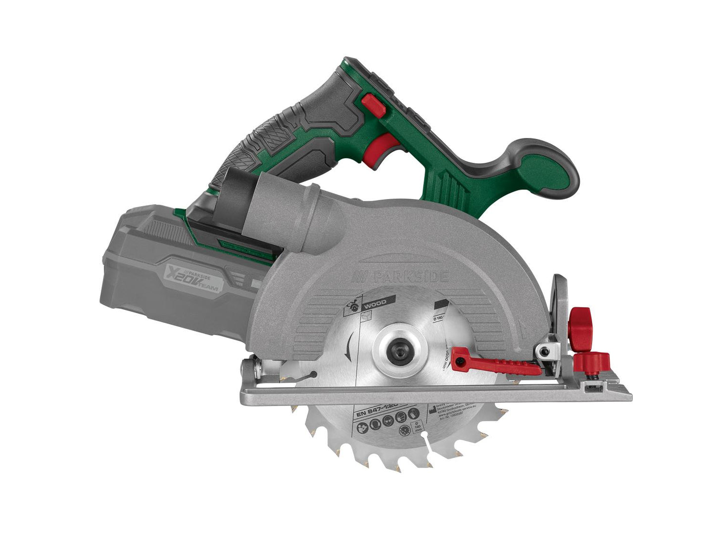 PARKSIDE® Akumulatorska kružna pila PHKSA 20-Li C4, 20 V