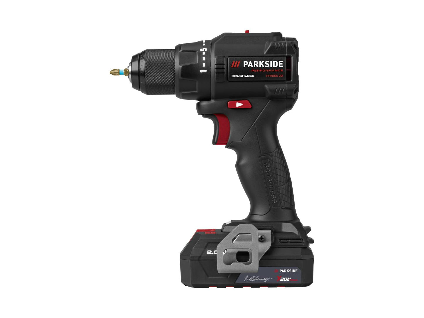 PARKSIDE PERFORMANCE® Aku bušilica/odvijač PPABSS 20-Li A1, 20 V, posebno izdanje s potpisom Arnolda Schwarzeneggera, baterijom i punjačem