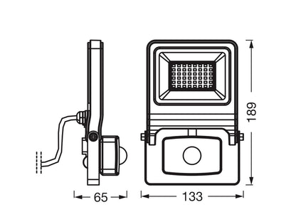OSRAM projetor LED de exterior ENDURA FLOOD SENSOR com sensor de movimento – 5 variantes