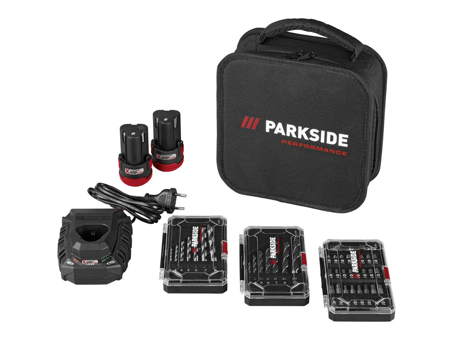 PARKSIDE PERFORMANCE® Set akumulatorskega vrtalnika-vijačnika PBSPA 12 E4 z baterijo in polnilnikom, 12 V
