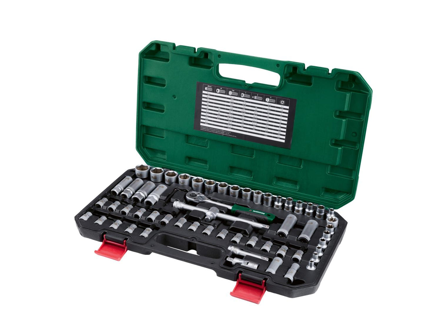 PARKSIDE® Set di chiavi a bussola e inserti PSSS 65 A1, 65 pezzi