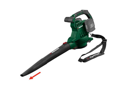 PARKSIDE® Akumuliatorinis elektrinis lapų pūstuvas / siurblys / smulkintuvas PLSA 40-Li D3, 40 V, 320 km/h