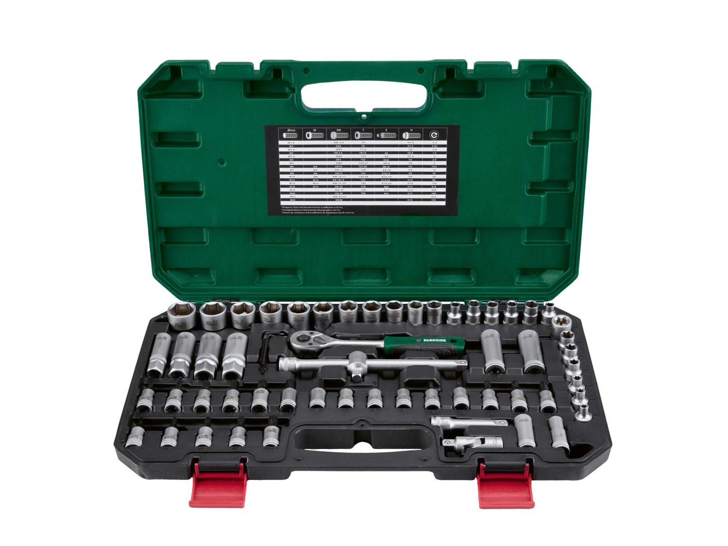 PARKSIDE® Set di chiavi a bussola e inserti PSSS 65 A1, 65 pezzi