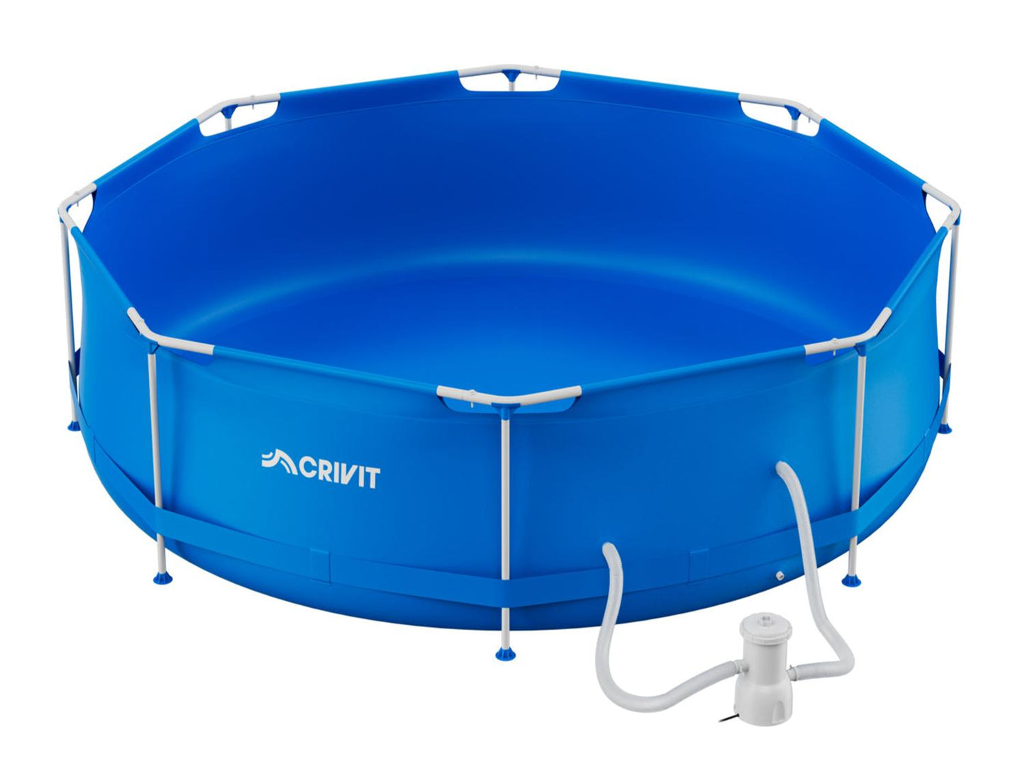 CRIVIT® Piscina con struttura in metallo, Ø 300 cm