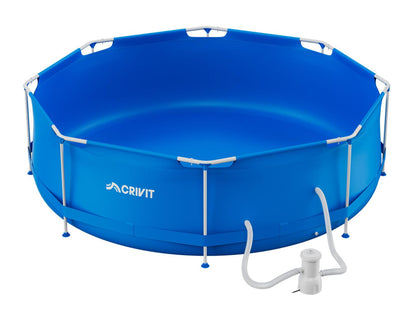 CRIVIT® Piscina con struttura in metallo, Ø 300 cm