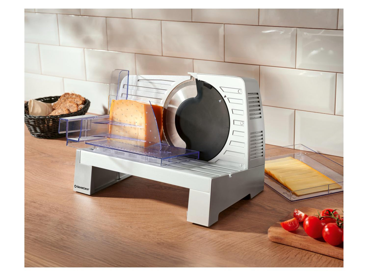 SILVERCREST® Affettatrice elettrica SAS 120 E1, 120 W