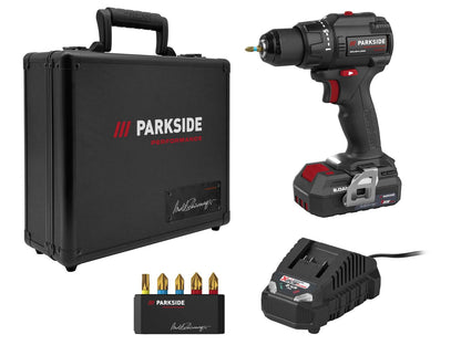 PARKSIDE PERFORMANCE® Aku bušilica/odvijač PPABSS 20-Li A1, 20 V, posebno izdanje s potpisom Arnolda Schwarzeneggera, baterijom i punjačem