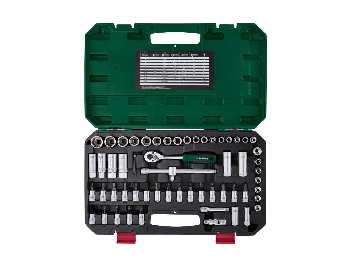 PARKSIDE® Set di chiavi a bussola e inserti PSSS 65 A1, 65 pezzi