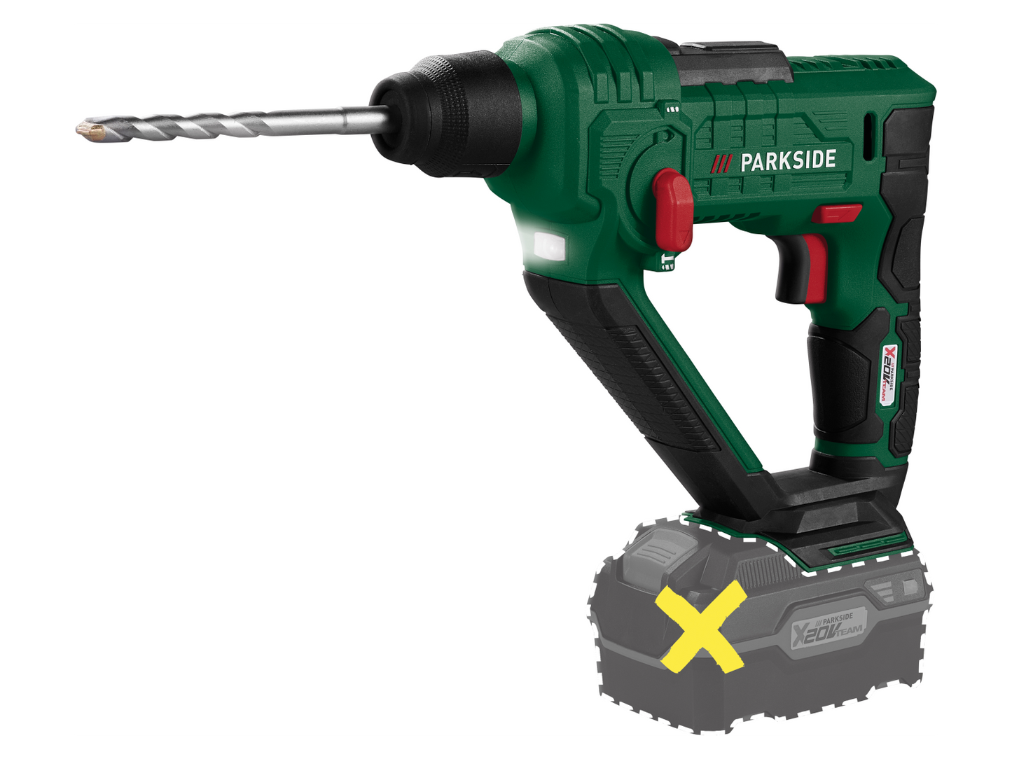 PARKSIDE® Akumulatorski bušaći čekić PABH 20-Li D4, 20 V
