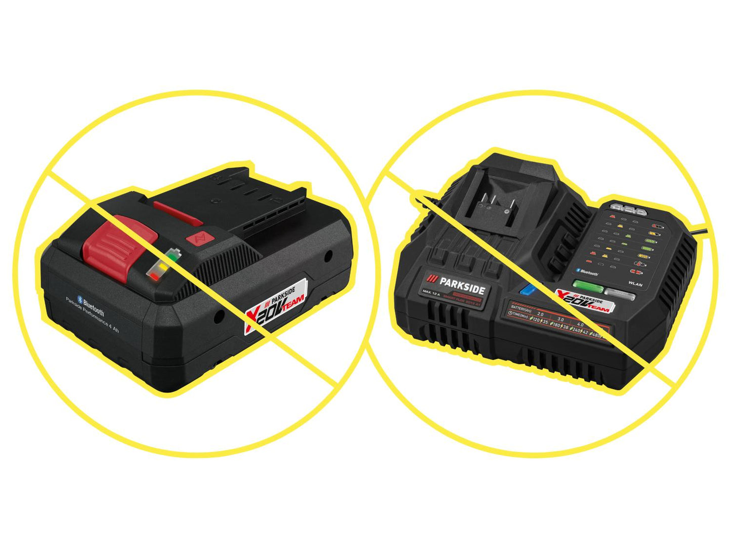 PARKSIDE PERFORMANCE® Cordless Drill Driver PABSP 20 Li C4, 20 V